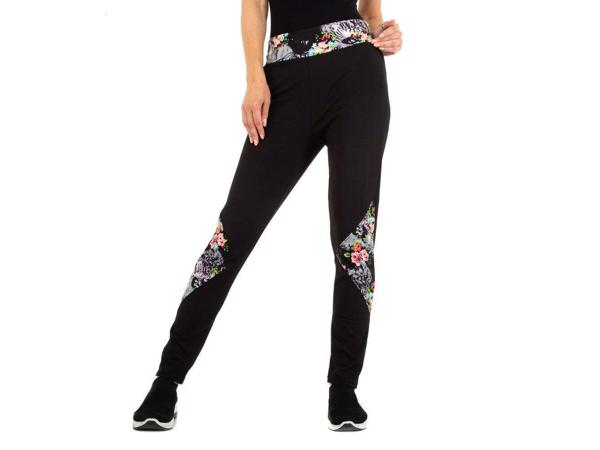 Legging zwart lila S/M