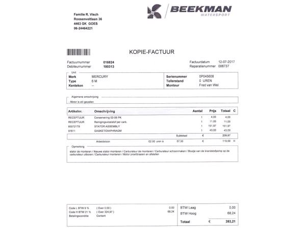 Mercury 6PK 2T Langstaart