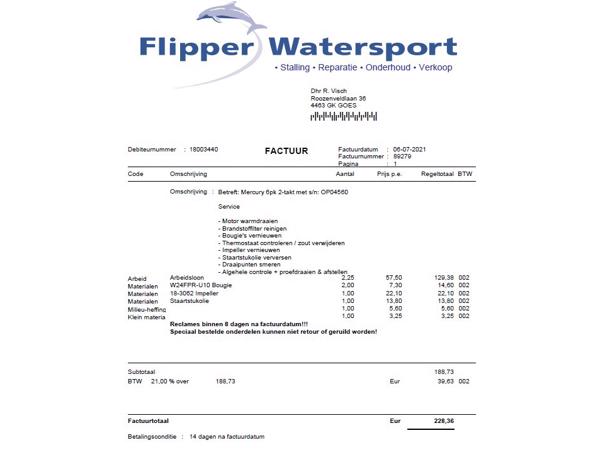 Mercury 6PK 2T Langstaart