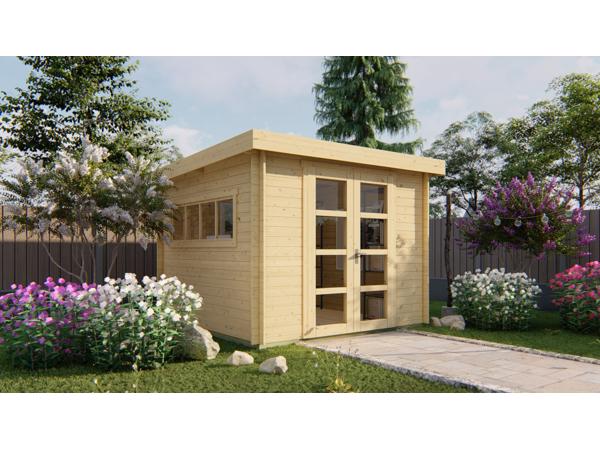 Blokhut - Tuinhuis Bodine | 28 mm | vuren onbehandeld