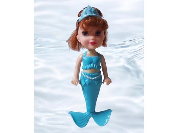 Mermaid zeemeermin pop blauw 18cm