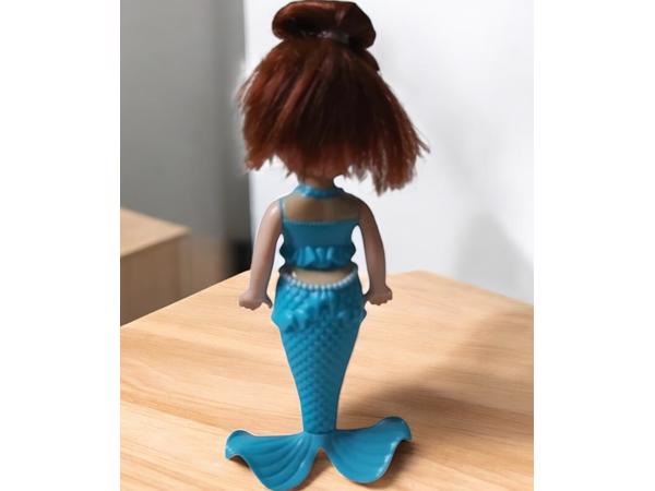 Mermaid zeemeermin pop blauw 18cm