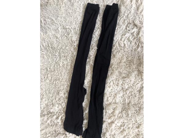 2 stuks nieuwe zwarte legging maat 40--42