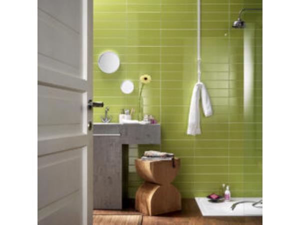 Groene wandtegels accent tegels 10x40 voor badkamer, toilet