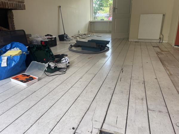 Houten vloer - in goede staat