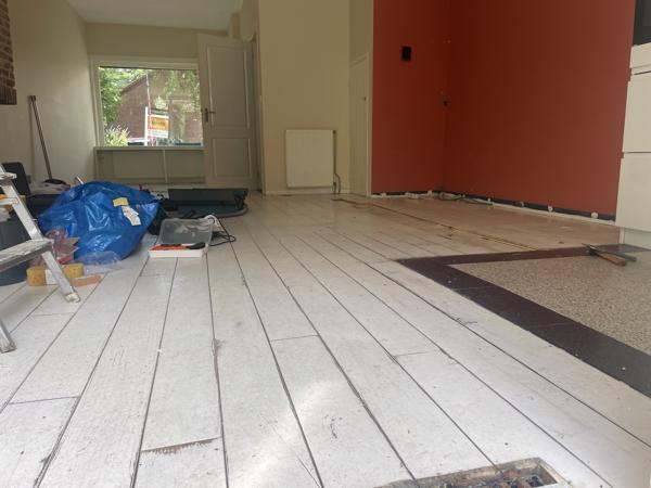 Houten vloer - in goede staat