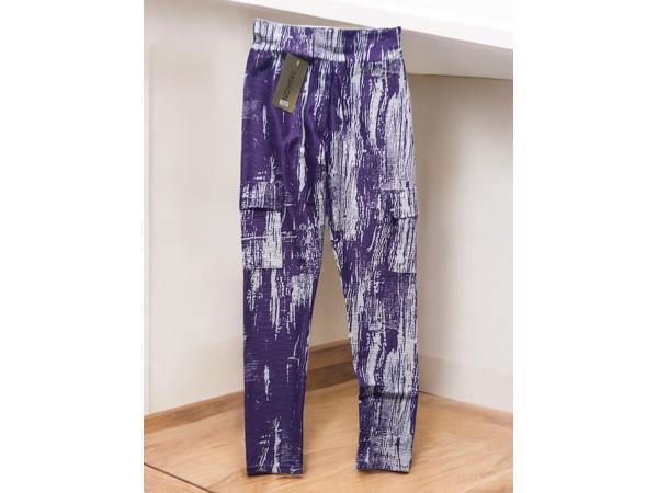 Fashion 2 delig huispak violet paars wit S/M