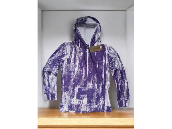 Fashion 2 delig huispak violet paars wit S/M