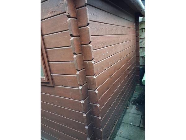 Blokhut met puntdak 3 x 4 meter