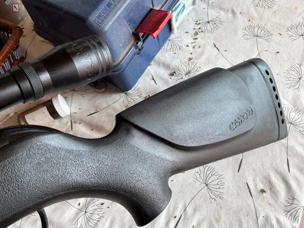 gamo 4.5 met originel richtkijker demper in zeer goede staat