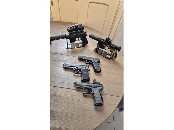 Verzameling 13 co2 pistolen