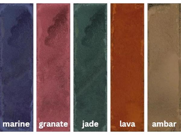 Vives luca Granate AB/C 8x31,5 cm accent wandtegels handvorm