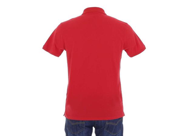 Glo-Story effen heren polo rood S