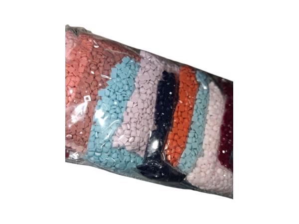 nr 39 Diamond painting meisje hondje 50x40cm (vierkant)