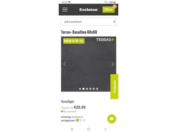 Excluton 60x60x4 (11m2) 2 kleuren