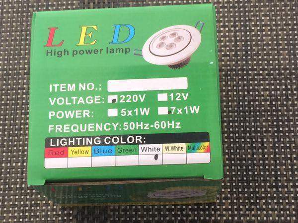 led high powerlamp 220 volt 7x1 watt