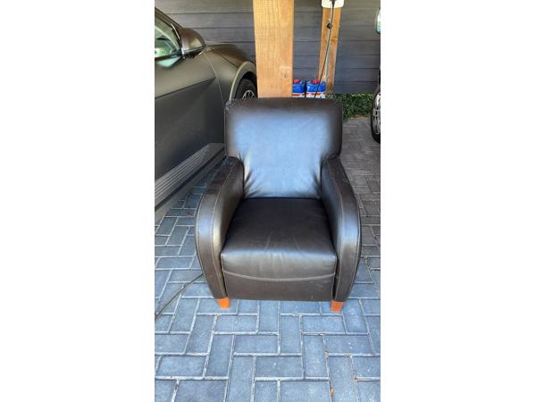 Fauteuil donkerbruin