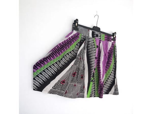 Zomer rok lila groen M/L