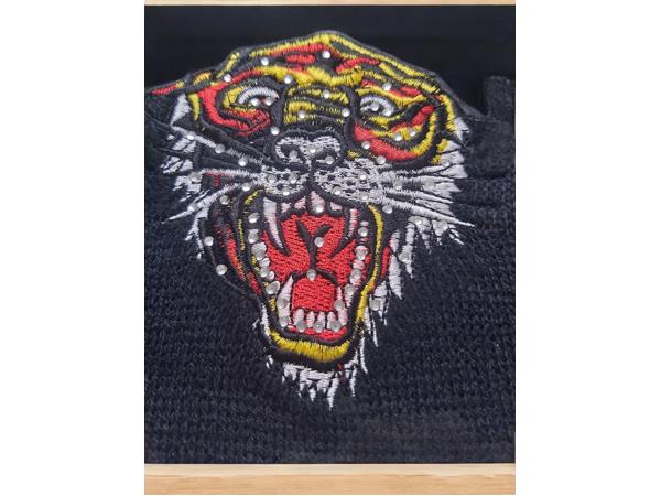 Skull muts tiger glitter one size 14 jaar - 99+ jaar.