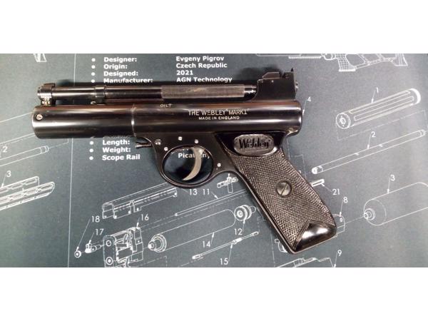 The Webley Mark 1   luchtdruk pistool