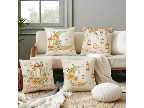 Set van 4 kussenhoezen Ramadan 50x50cm