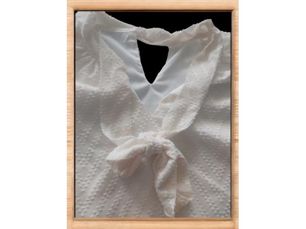 Tuniek met doorschijnende mouwen creme XL/44