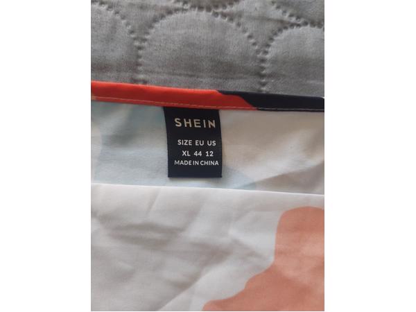 Shein schouderloze top met gouden schakels XL/44