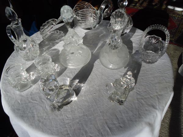 Cristal d Arques beeldjes 11 stuks kristal made in France