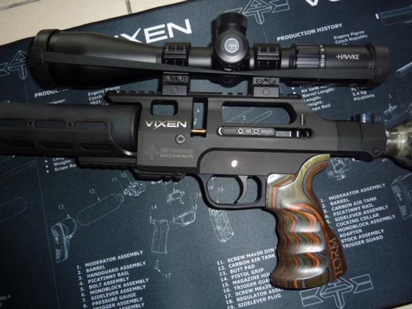 Vixen long .177 compleet met Hawke air max 6-24x50 compact