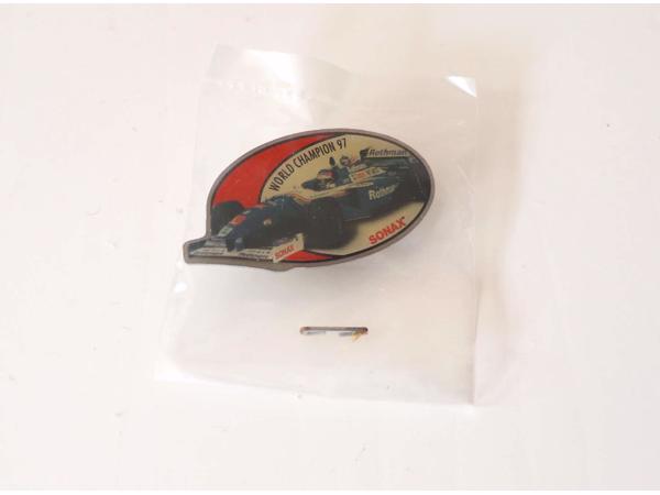 Pin Jacques Villeneuve World Champion 1997 Formule 1 nieuw