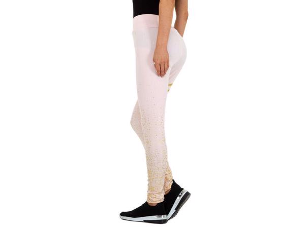 Holala stretchy legging lichtroze goud glitter S/M 36/38