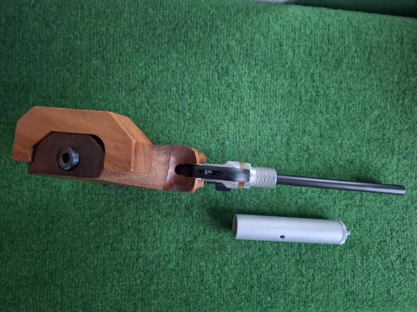 Walther CP2 wedstrijd luchtpistool met 12g CO2 adapter