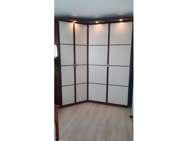 Tweepersoons bed met bijpassende kledingkast HOPEN (Ikea)