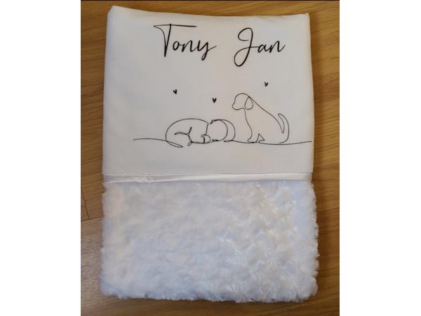 Baby dekentje met naam