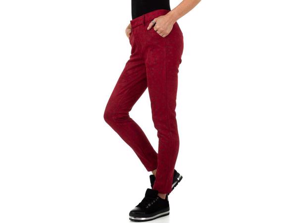 Drole de Copine stretchy zachte sterren broek rood S