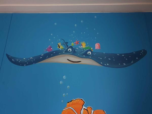 Mooie Finding Nemo wandbekleding