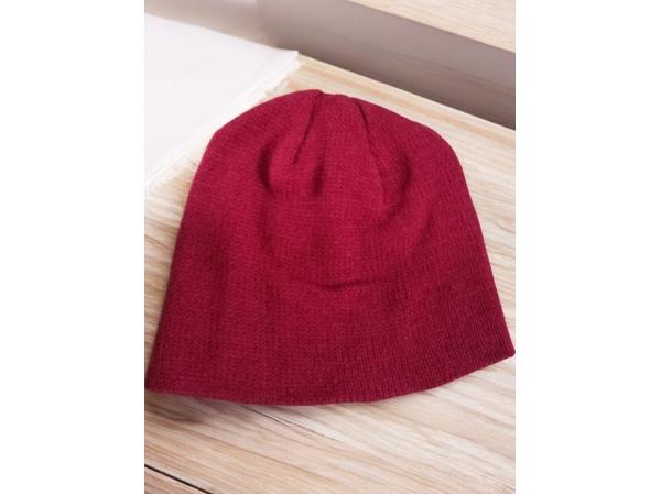 Effen kinder winter muts rood one size