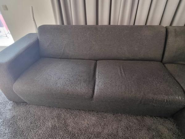 Gratis af te halen: hoekbank antraciet