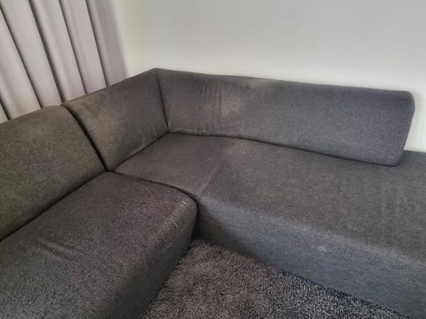 Gratis af te halen: hoekbank antraciet