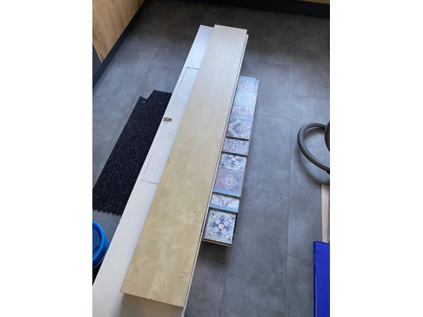 Ikea lack wandplank wit geglazuurd eiken 190cm