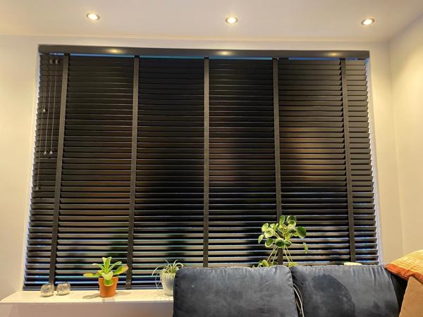 Mooie zwarte shutters