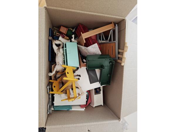 Schleich huis met toebehoren
