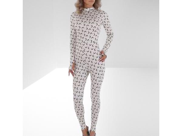 White icy - stretchy - Jumpsuit - cream - korte col M/38