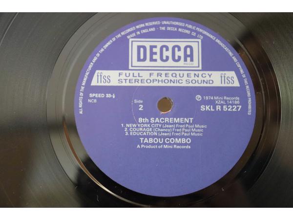 Tabou Combo ‎– 8th Sacrement Label: Decca , jaar: 1974