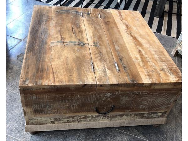 Houten Kist / Salontafel gekocht bij De Woerd in Leiden