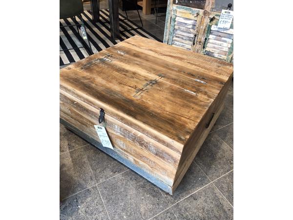 Houten Kist / Salontafel gekocht bij De Woerd in Leiden