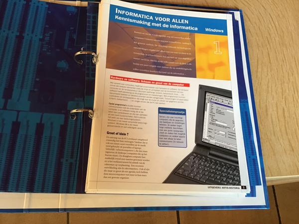 Kennismaking, informatica v. Windows &amp; cursus v. allen TOP