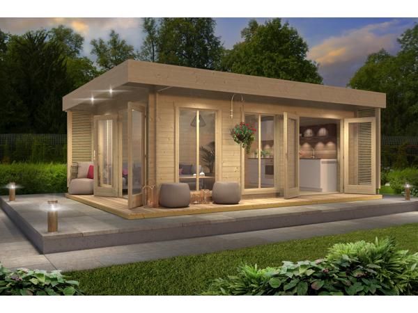 NIEUW Modern luxe blokhut Dominica