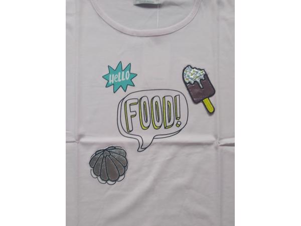 Glo-Story t-shirt roze hello food 164