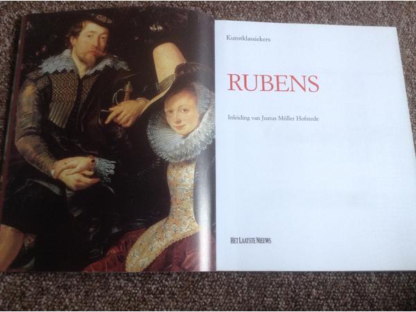 Boek v/d mooiste meesterwerken van schilder Rubens ,foto's